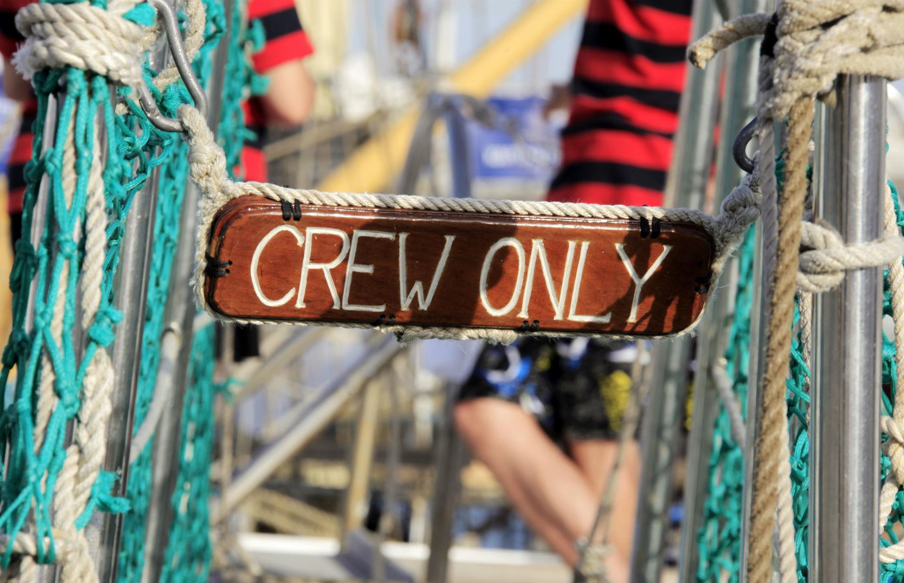 Hooking up with a crew member will get them fired